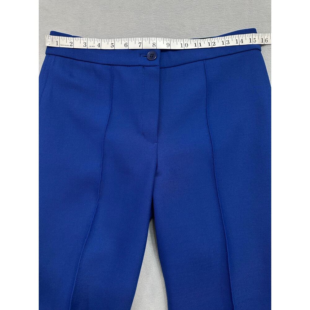 Theory Cardinal Trouser Canton Bistretch Royal Blue Pants Size 8 - Picture 6 of 11